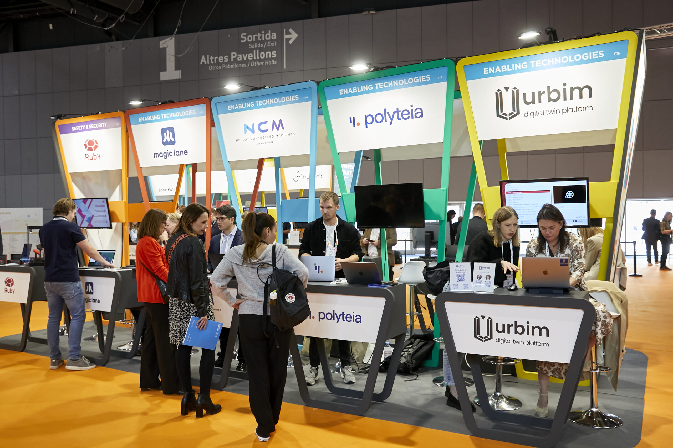 booth of startups